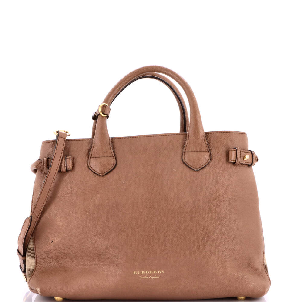 Burberry Banner Tote Leather And House #269114B99B